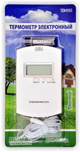 Термометр цифровой электронный ТЕ-114 in-out для измерения температуры дома и на улице 