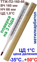 Термометр для холодильника ТТЖ-П2 (-35..+50) ВЧ160 НЧ66 ЦД1С с поверкой на 3 года (Россия)