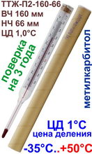 Термометр для холодильника ТТЖ-П2 (-35..+50) ВЧ160 НЧ66 ЦД1С с поверкой на 3 года (Россия)  