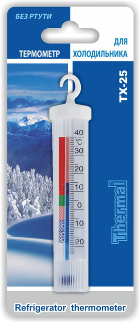 Термометр ТХ-25 для холодильников, морозильных витрин и погребов