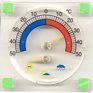 Термометр для пластиковых окон ТС-22 в белой коробочке на 4-х «липучках» с указателем погоды 