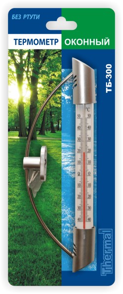 Термометр для деревянных окон ТБ-300 в блистерной упаковке