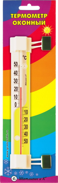 Термометр для пластиковых и деревянных окон ТО-8