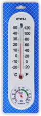 Термометр комнатный ТС-90Г / DYWSJ в блистере со стрелочным гигрометром 