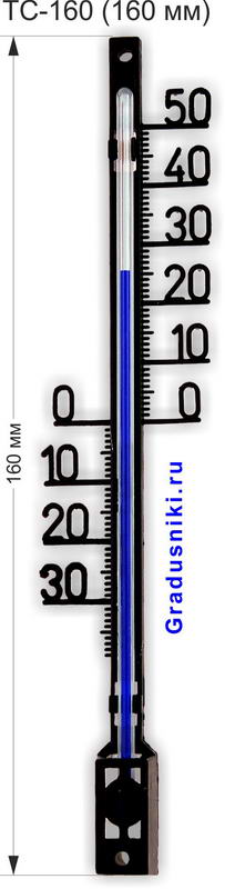 Термометр ТС-160 «Цифры-1» на фасад здания, в комнату