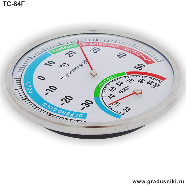 Термометр-гигрометр комнатный ТС-84Г, г.Санкт-Петербург