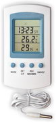 Термометр цифровой электронный ТЕ-122 дом-улица + гигрометр + часы-будильник + предсказание погоды 