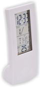 Термометр цифровой электронный ТЕ-1505 настольный с прозрачным дисплеем + часы-календарь-будильник 