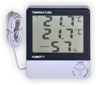 Термометр цифровой электронный ТЕ-810 с большим экраном для одновременного измерения температуры и влажности в помещении 