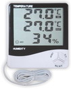 Термометр цифровой электронный ТЕ-812 с большим экраном для одновременного измерения температуры и влажности в помещении 