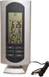 Термометр цифровой электронный ТЕ-1302 - погодная станция для одновременного измерения температуры в доме и на улице, влажности в доме. Содержит указатель погоды с анимацией, а также встроенные календарь-часы-будильник 