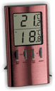 Термометр цифровой электронный ТЕ-1492 для одновременного измерения температуры дома и на улице с проводом 3 метра 
