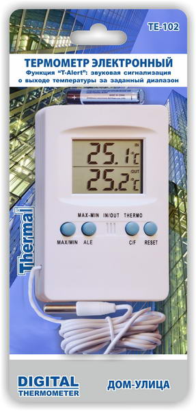 Цифровой электронный термометр ТЕ-102 в блистере