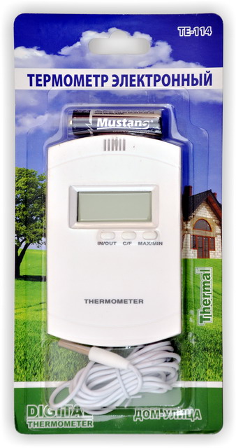 Цифровой электронный термометр in-out ТЕ-114 в блистере