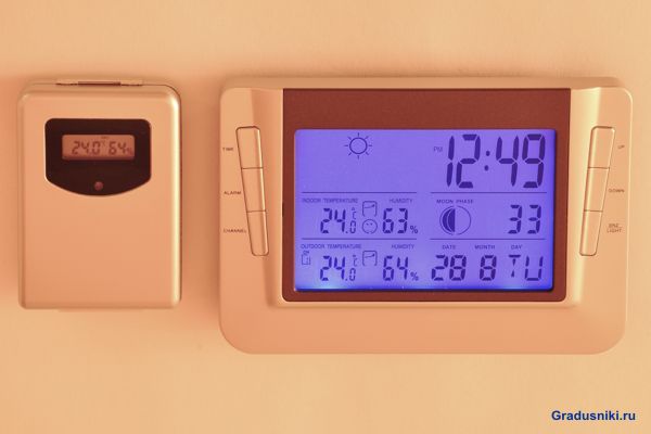 Беспроводная метеостанция термометр-гигрометр ТЕ-608