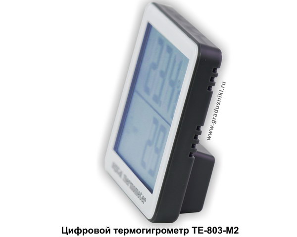 Цифровой настольный термогигрометр с большим дисплеем ТЕ-803-М2