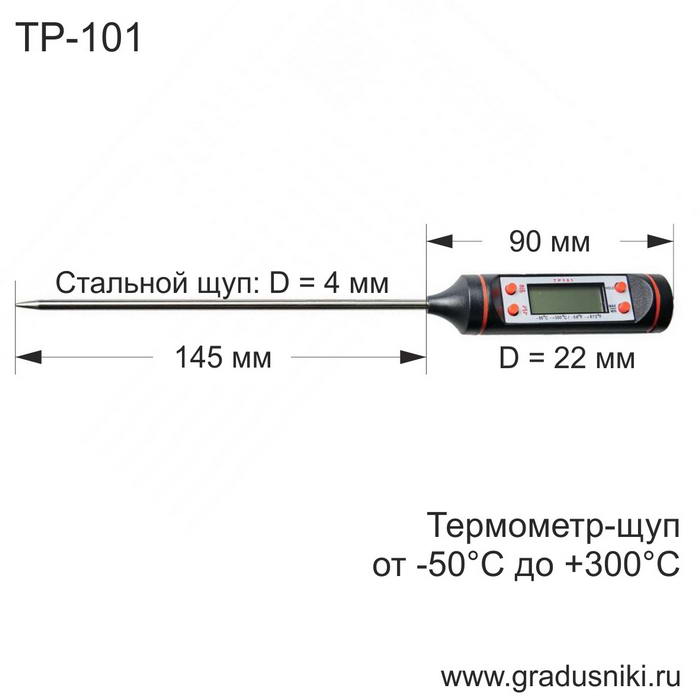 Термометр-щуп TP-101 от -50°C до +300°C, г.Санкт-Петербург